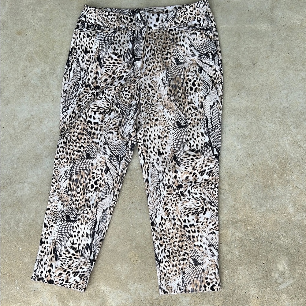 Chico's Animal Print Ankle Pants